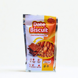 MacariusVille Date Biscuit 120g pack – gluten-free, plant-based, high-fibre healthy date snack biscuit